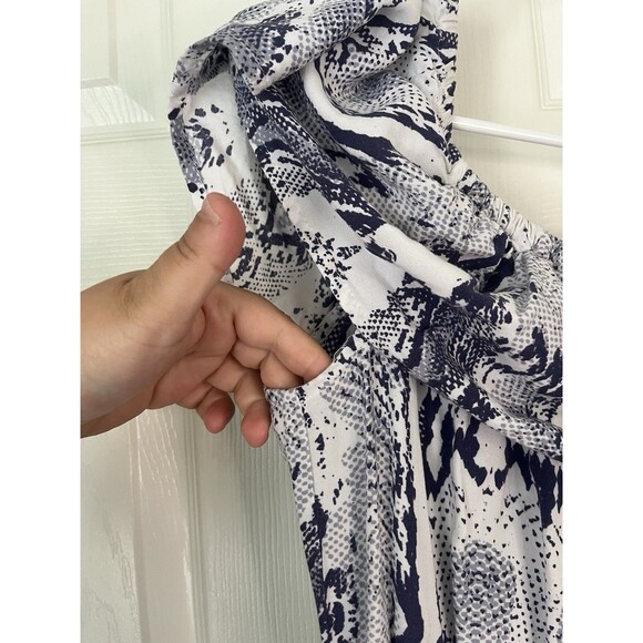 Blue Island Off Shoulder Tiered Summer Dress Women Small - Picture 4 of 4